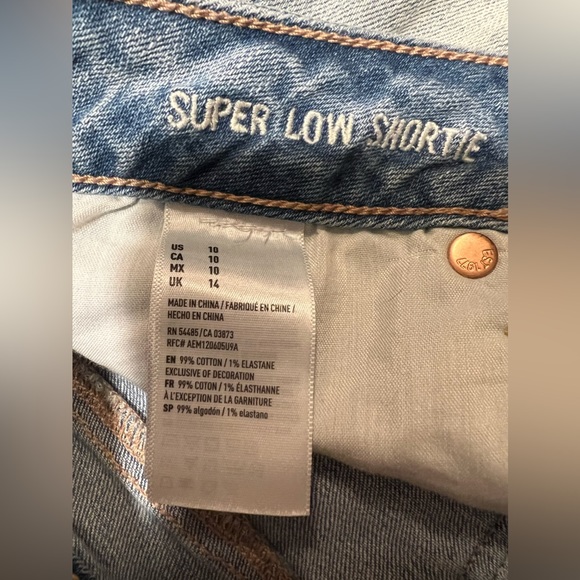 American Eagle Jean Shorts with Embroidered Detailing - Picture 5 of 5